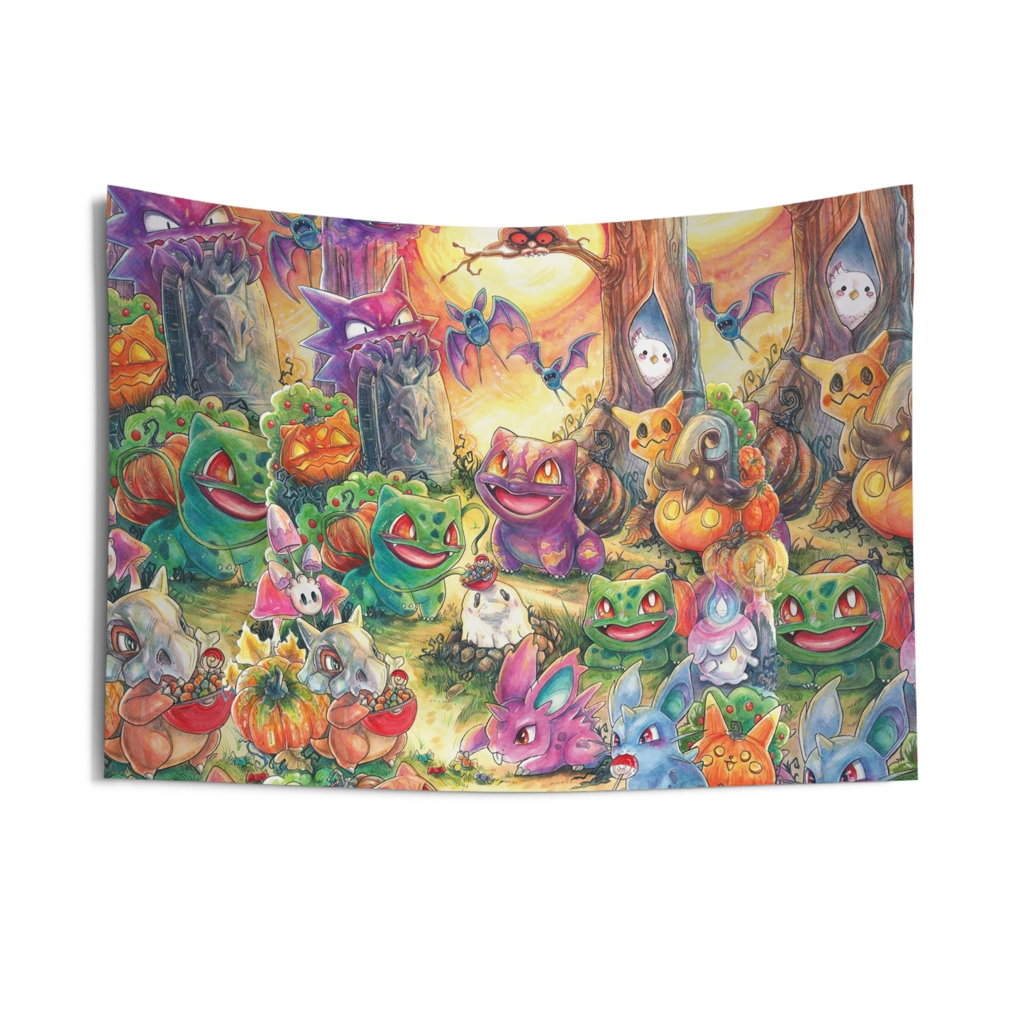 Indoor Wall Tapestries - Halloween Friends