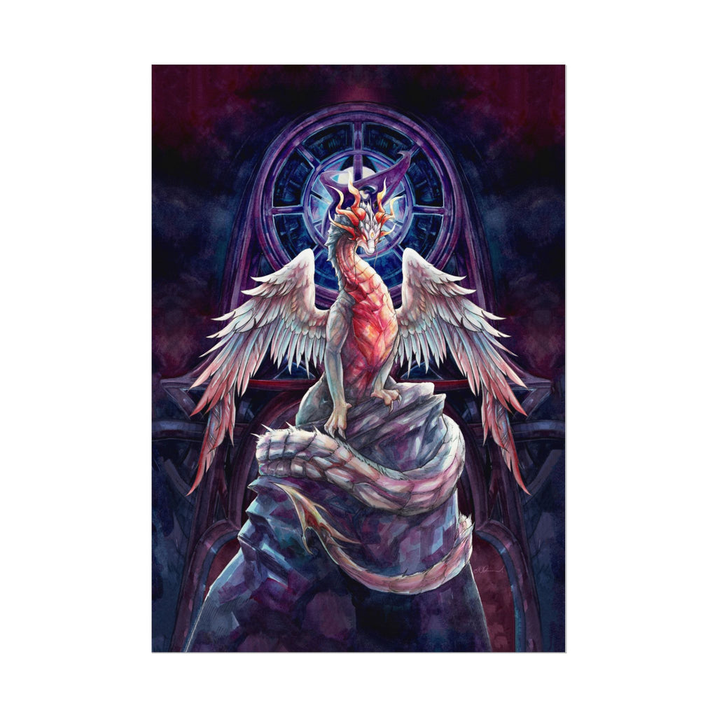 Corrupted Celestial Dragon Poster Print