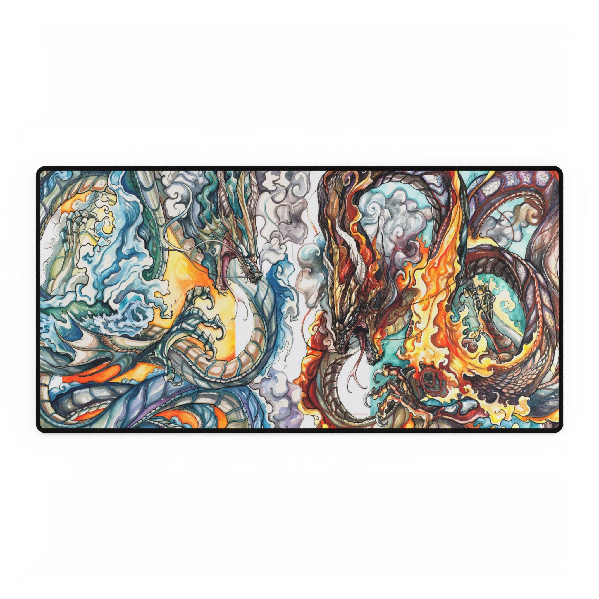 Desk Mat - Water Serpent vs Fire Serpent