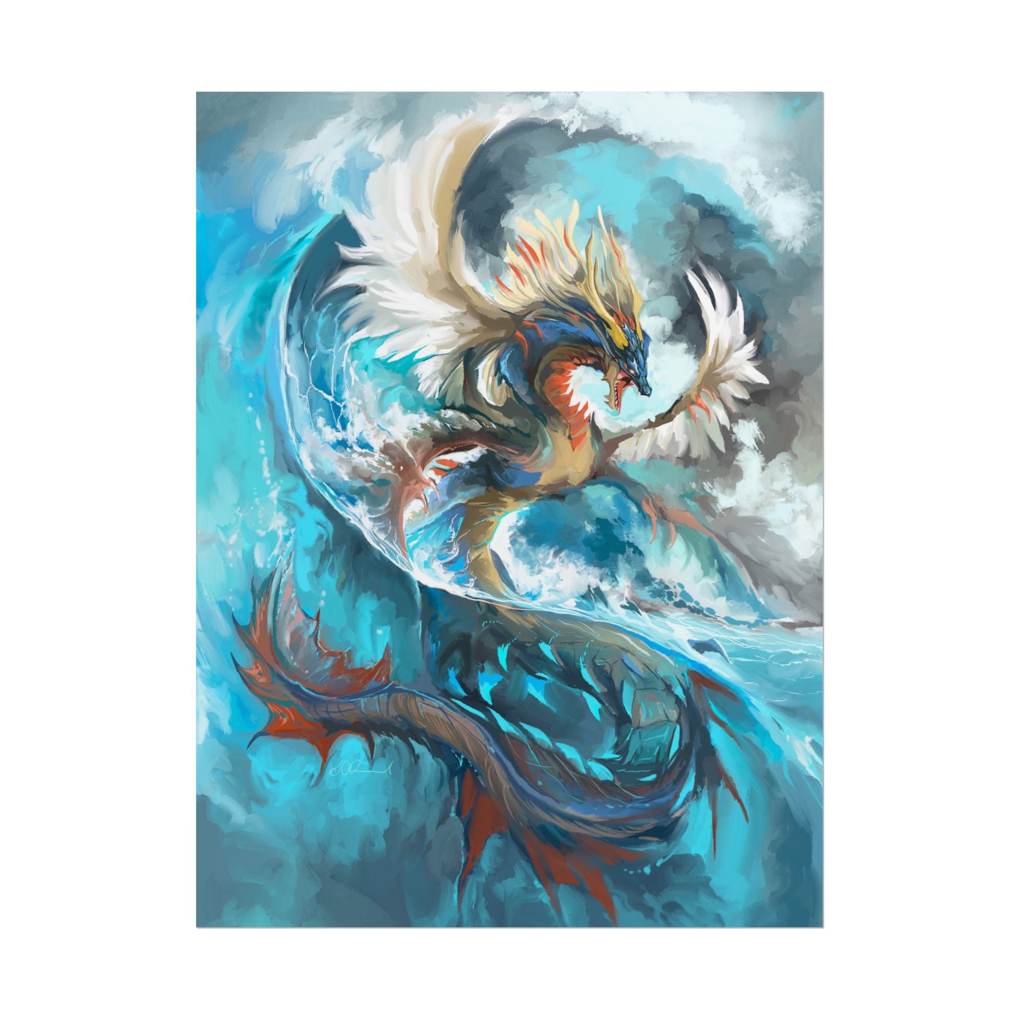 Monster of the Sea Poster Print