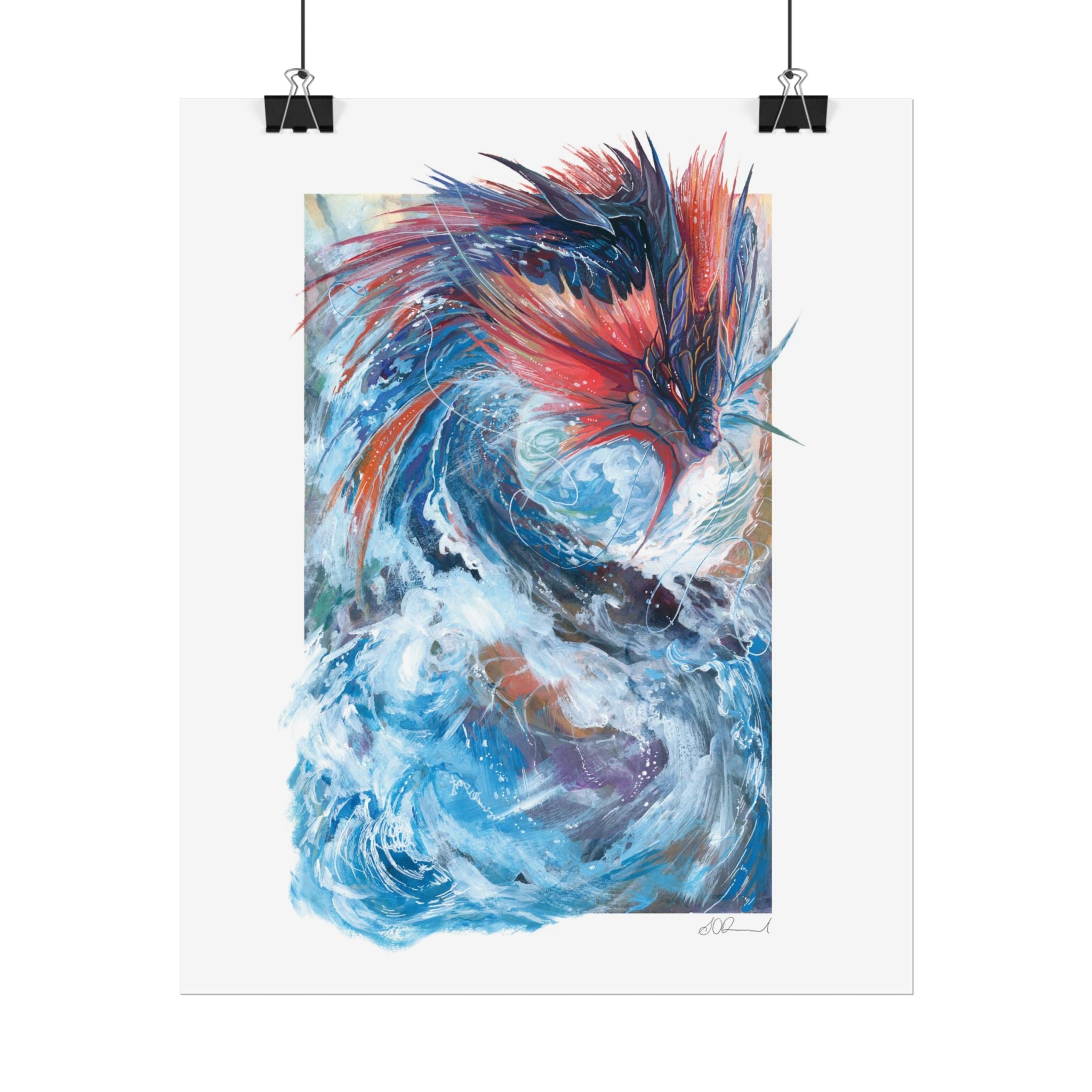 Serpent of the Rapids Poster Print