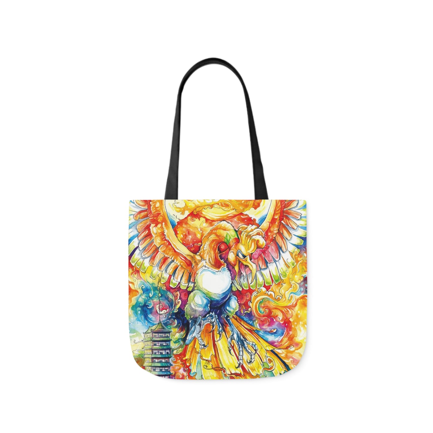 Tote Bag, 5-Color Straps - Fire Bird