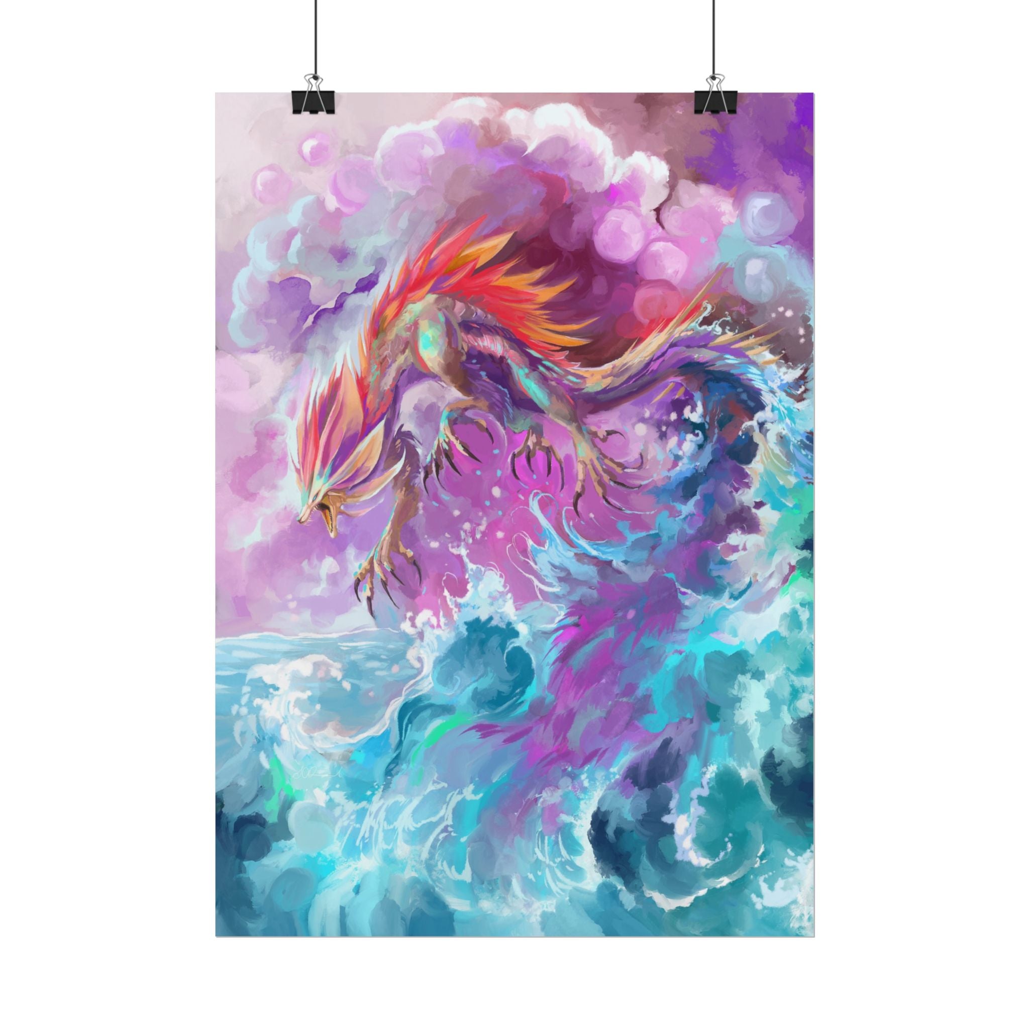 Monster of the Waves Poster Print