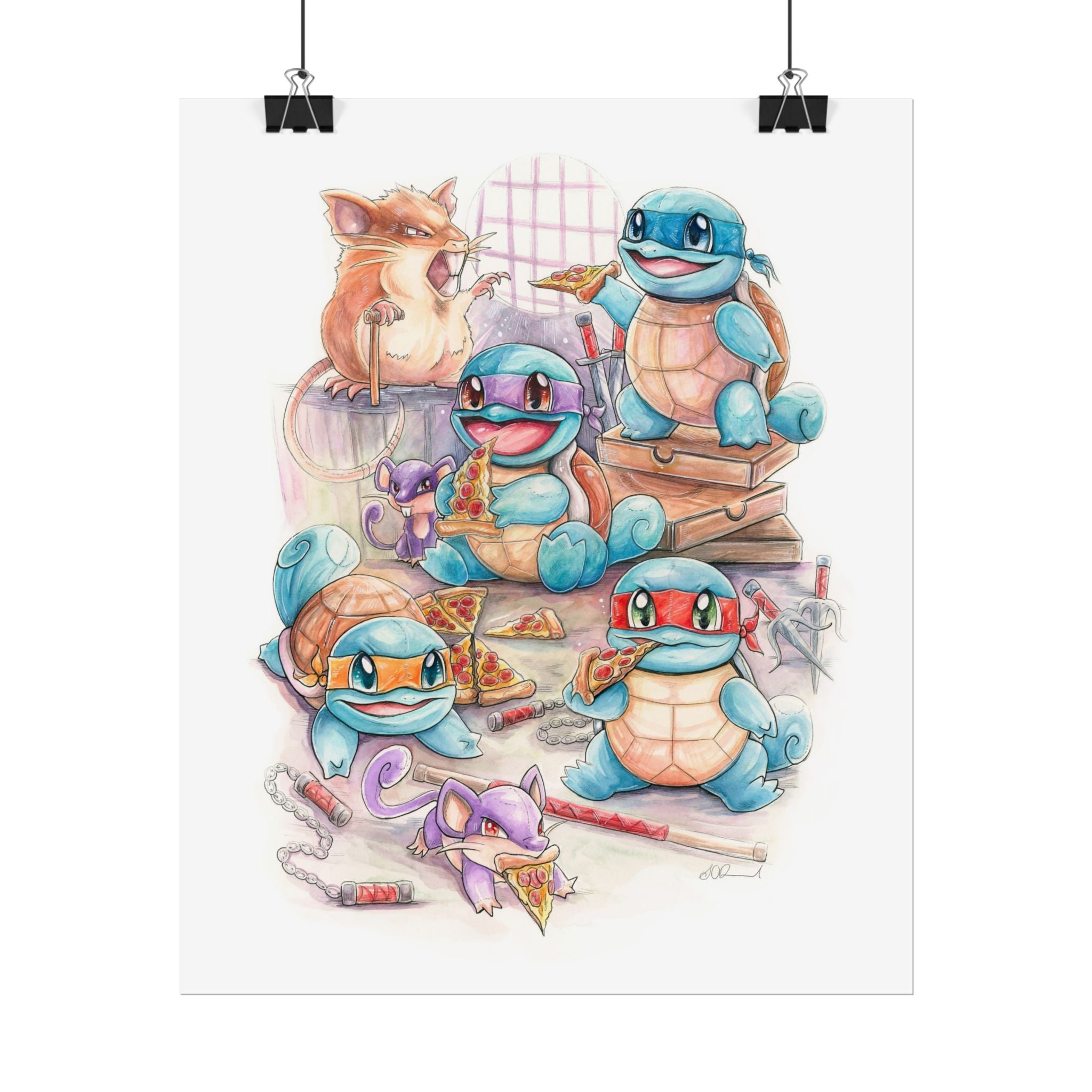 Pizza Party Poster Print