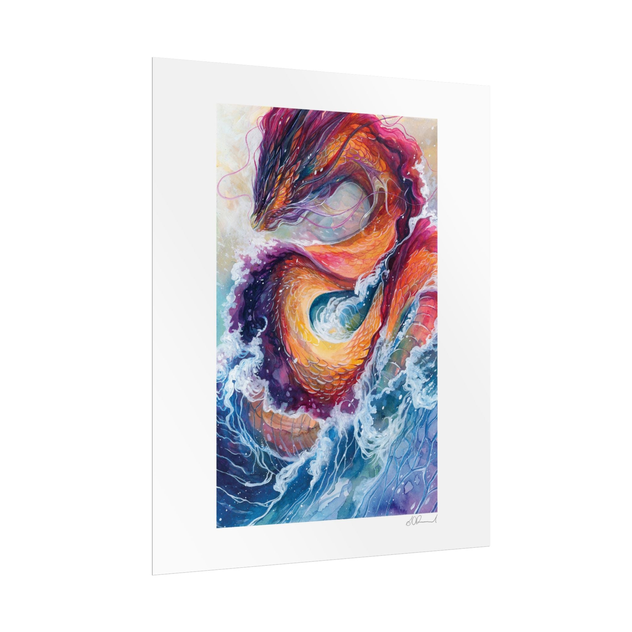 Serpent of the Waves Poster Print