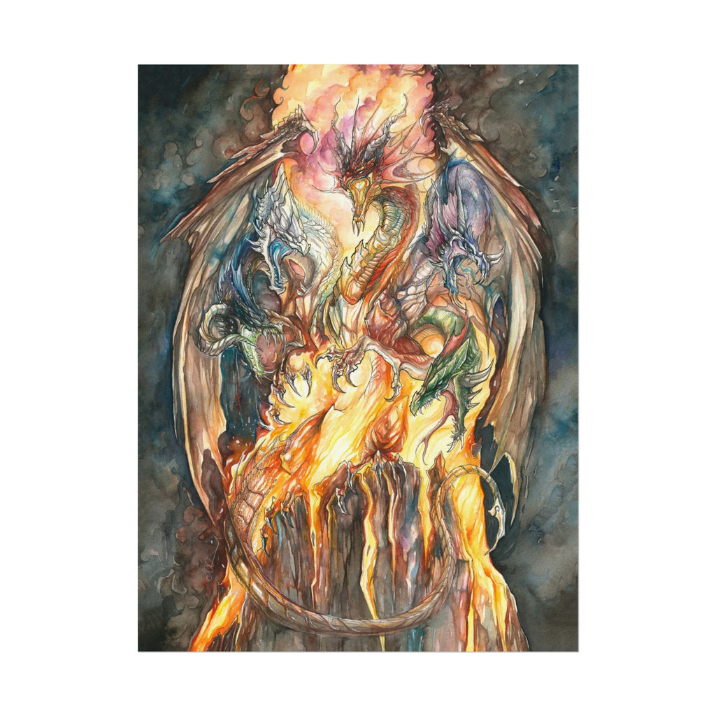 Evil Goddess of Dragons Poster Print