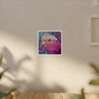 Harry the Galah Boardered Square Print