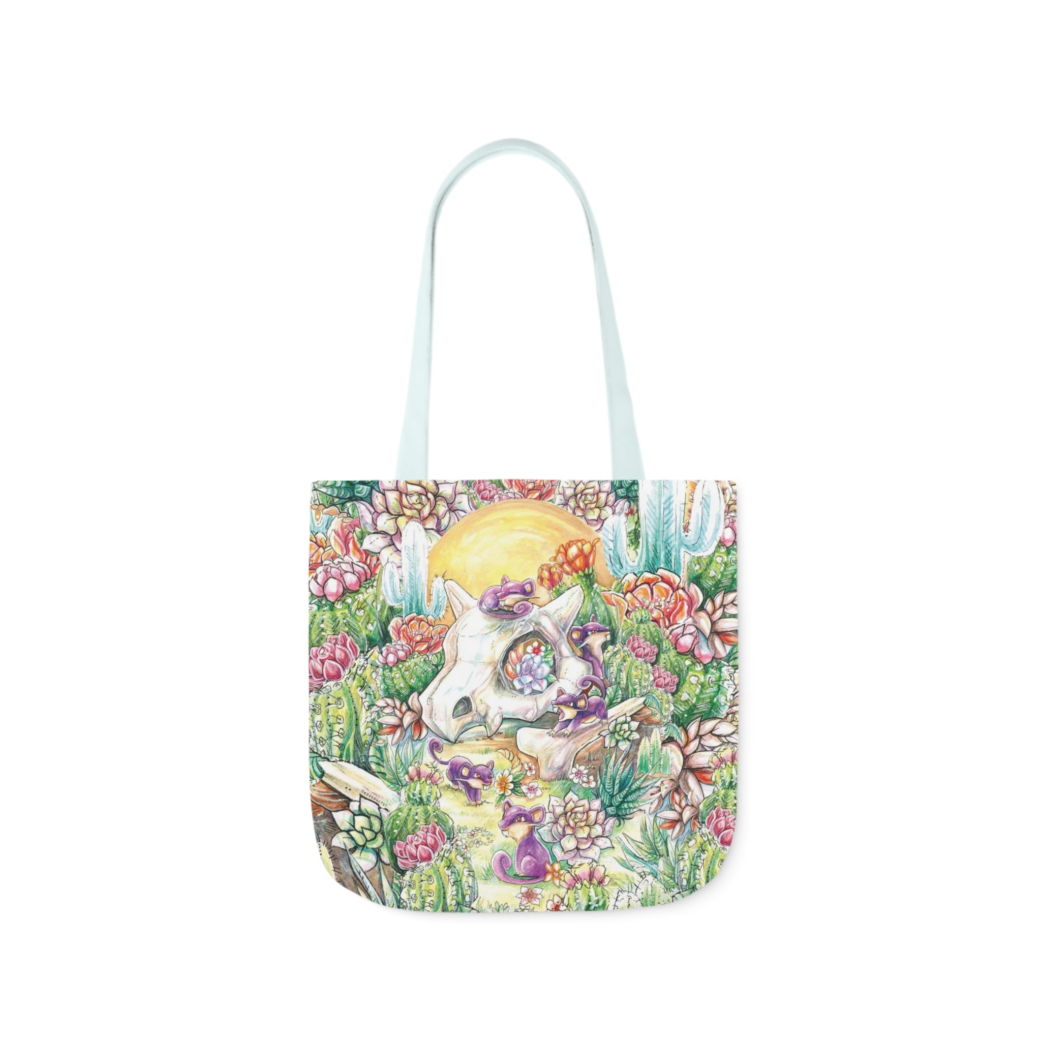 Tote Bag, 5-Color Straps - Skull