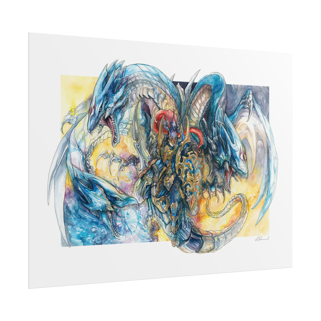 Knight Dragon Poster Print