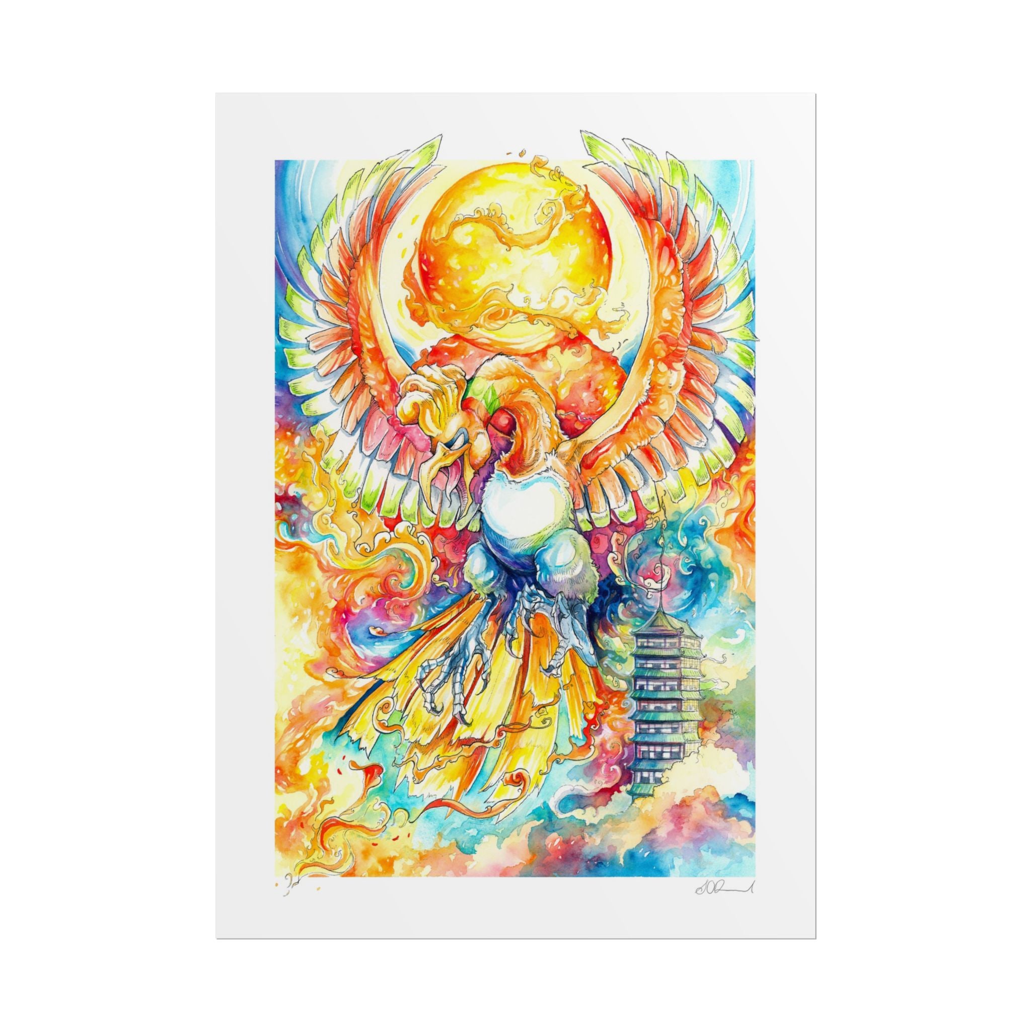 Fire Bird Poster Print