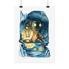 Monster in the Cave Poster Print