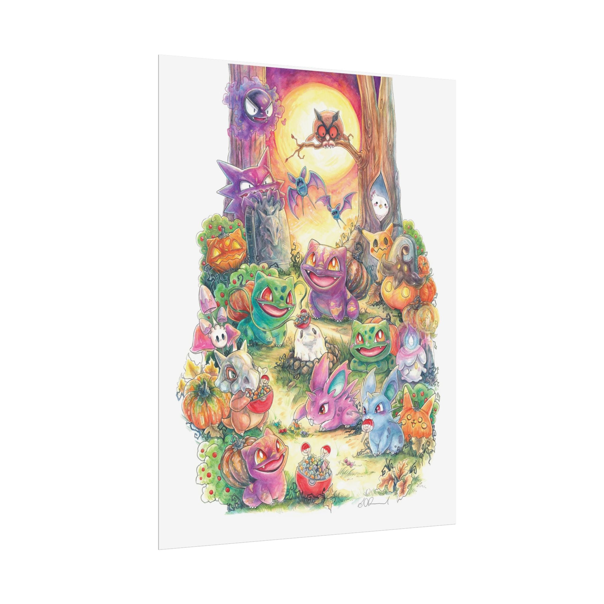 Halloween Friends Poster Print