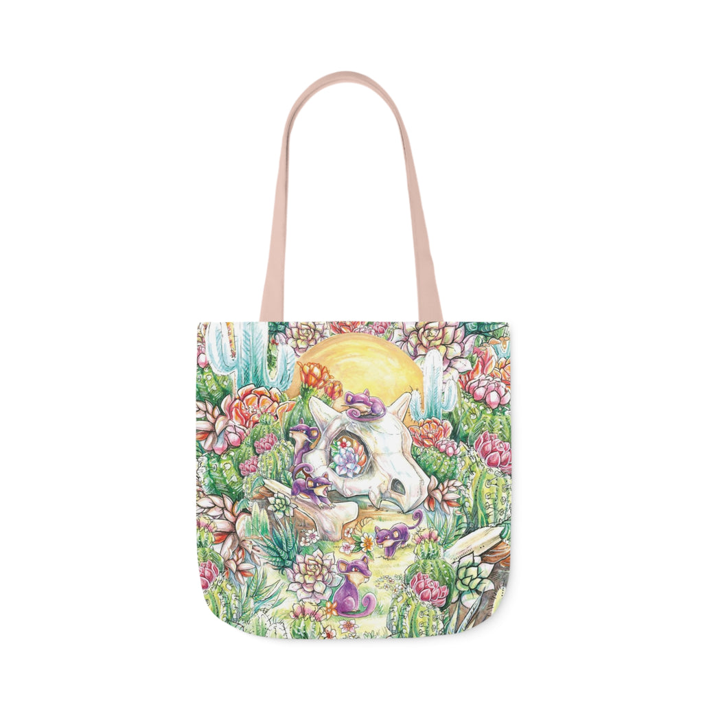Tote Bag, 5-Color Straps - Skull