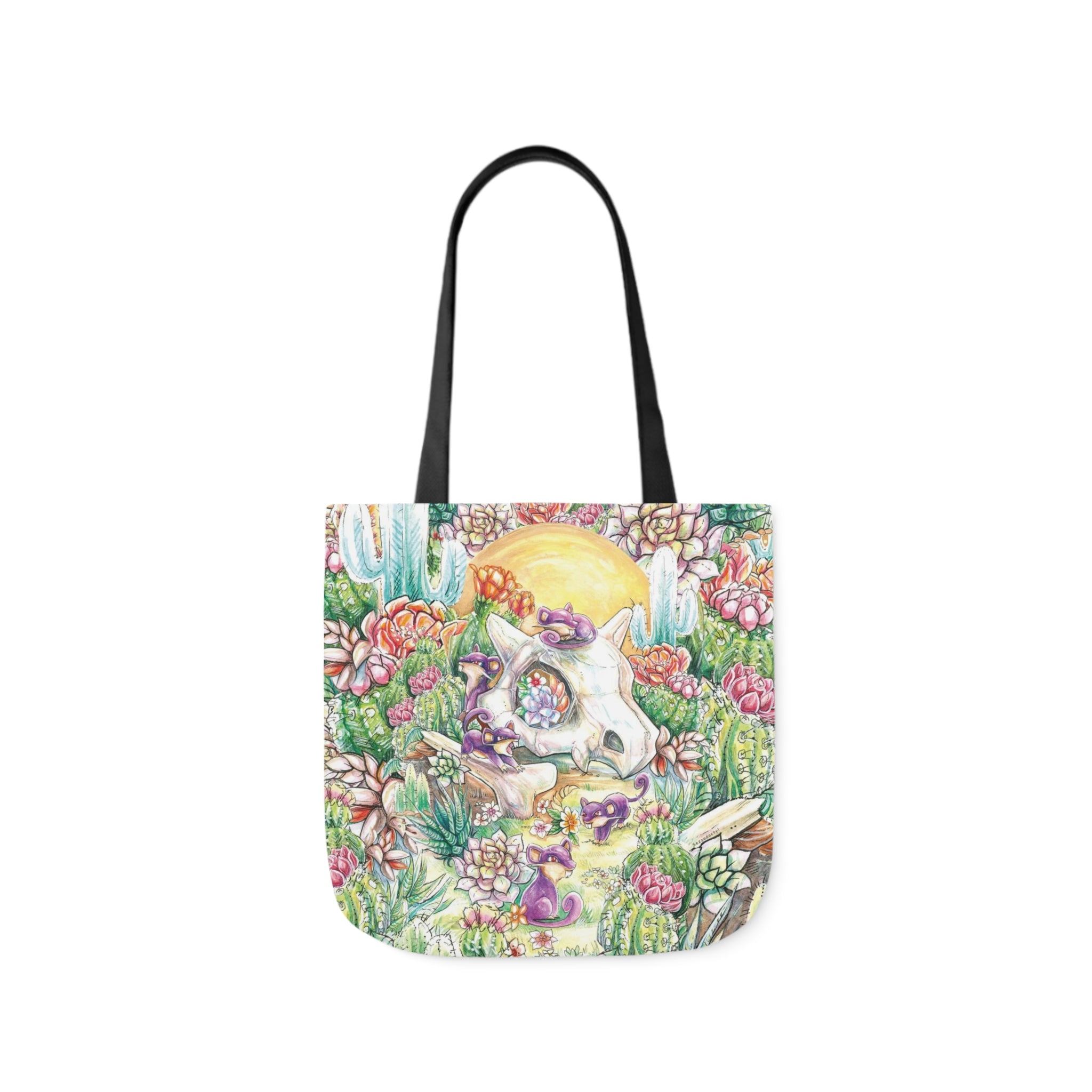 Tote Bag, 5-Color Straps - Skull