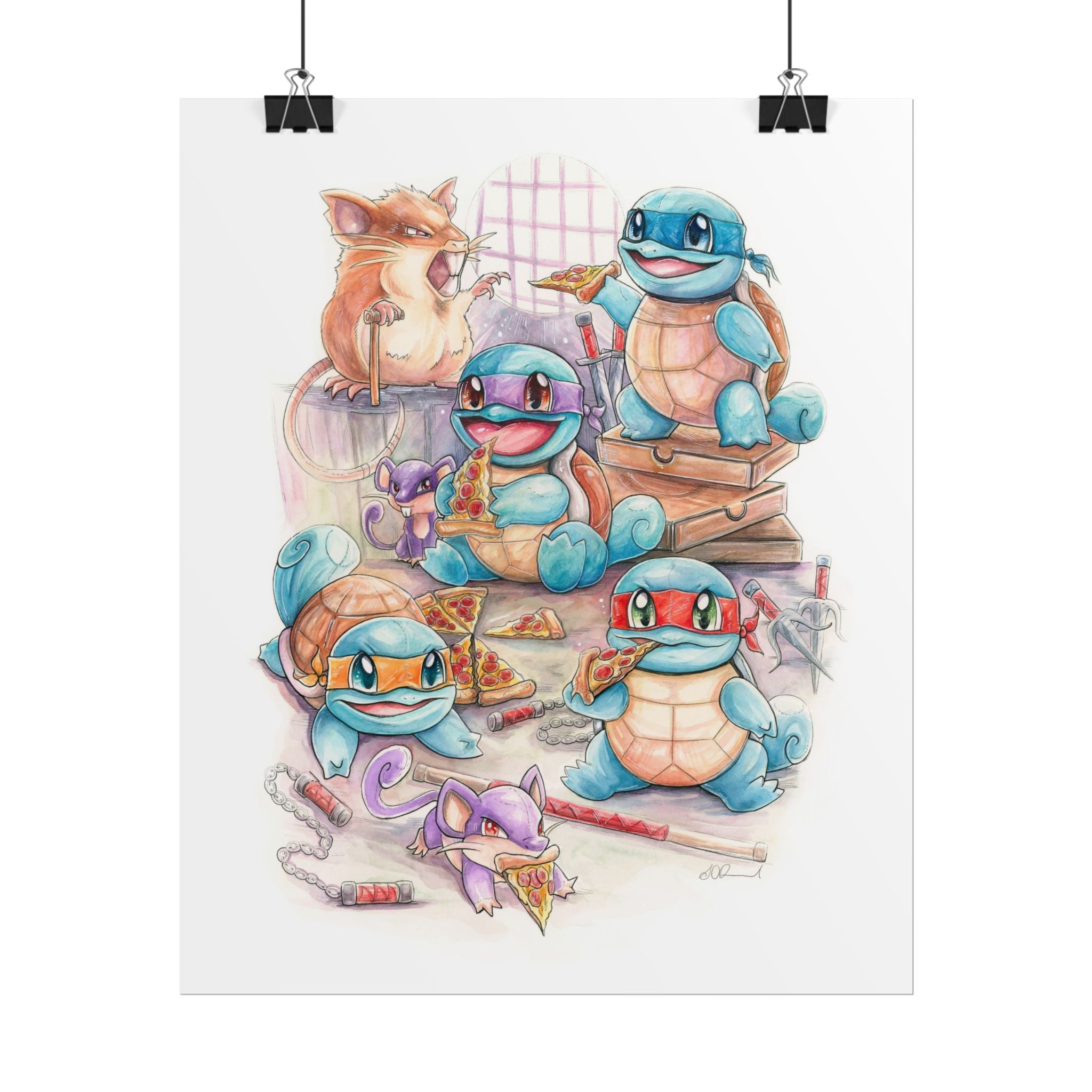 Pizza Party Poster Print