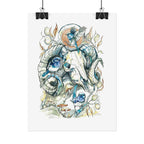 Ram Skull Poster Print