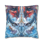 Square Poly Canvas Pillowcase - Serpent of the Rapids