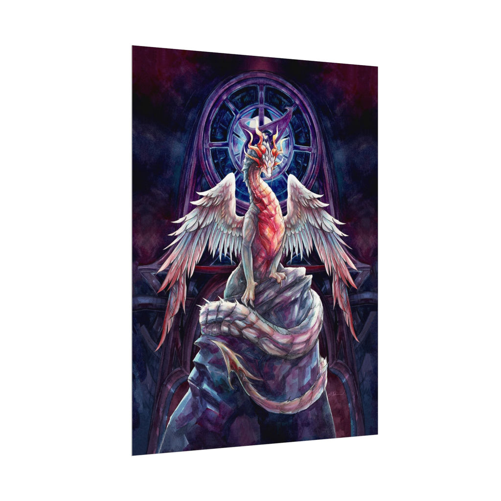 Corrupted Celestial Dragon Poster Print