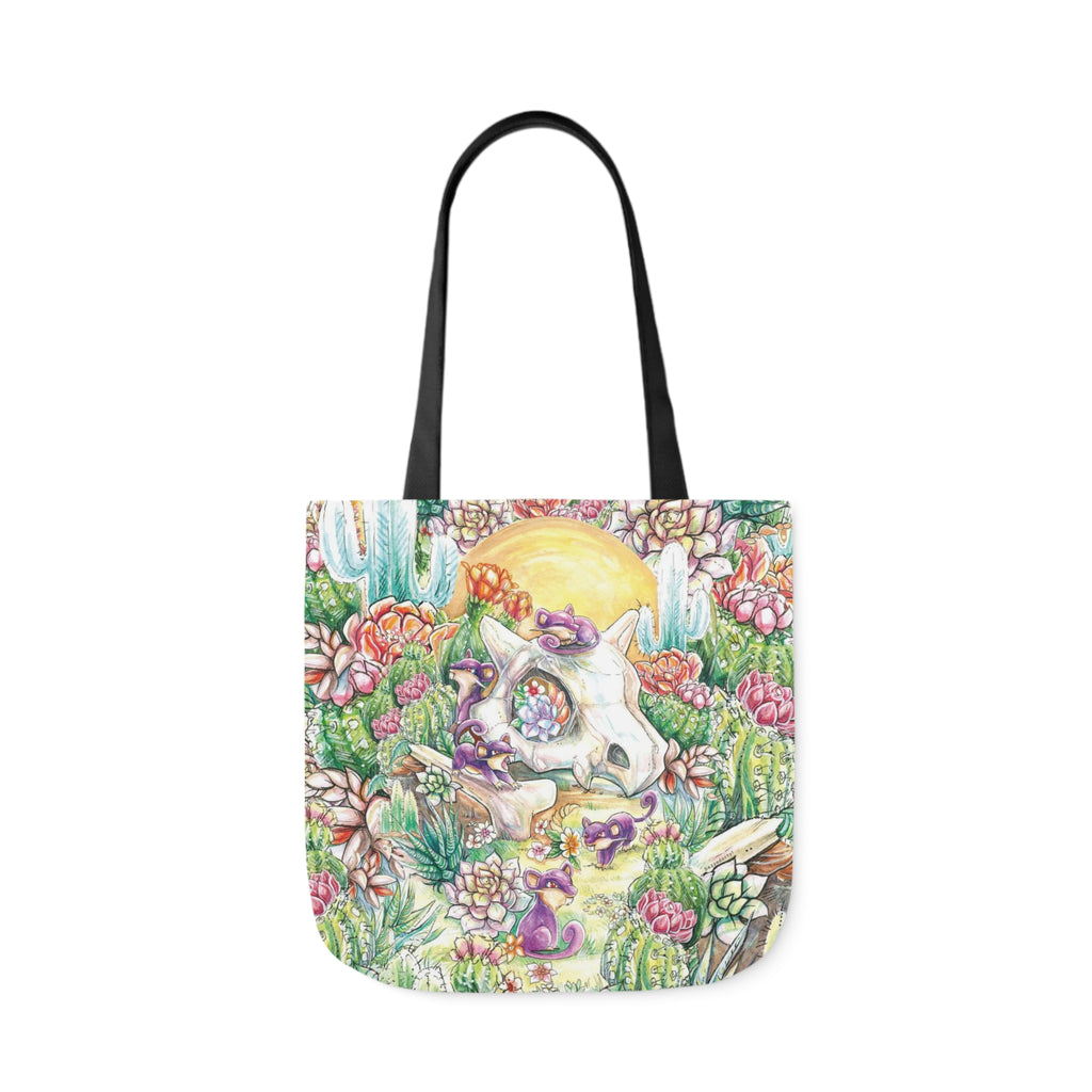 Tote Bag, 5-Color Straps - Skull