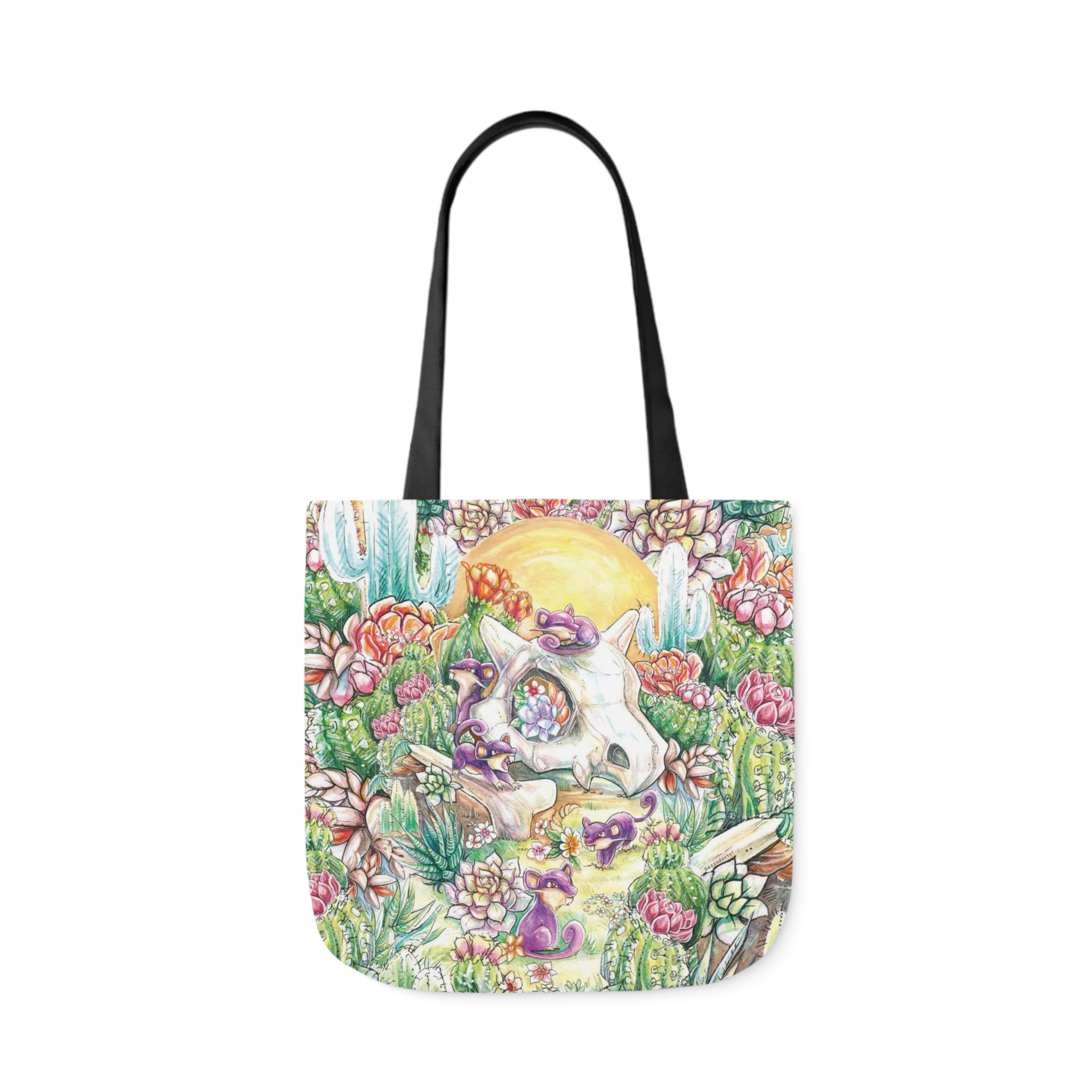 Tote Bag, 5-Color Straps - Skull