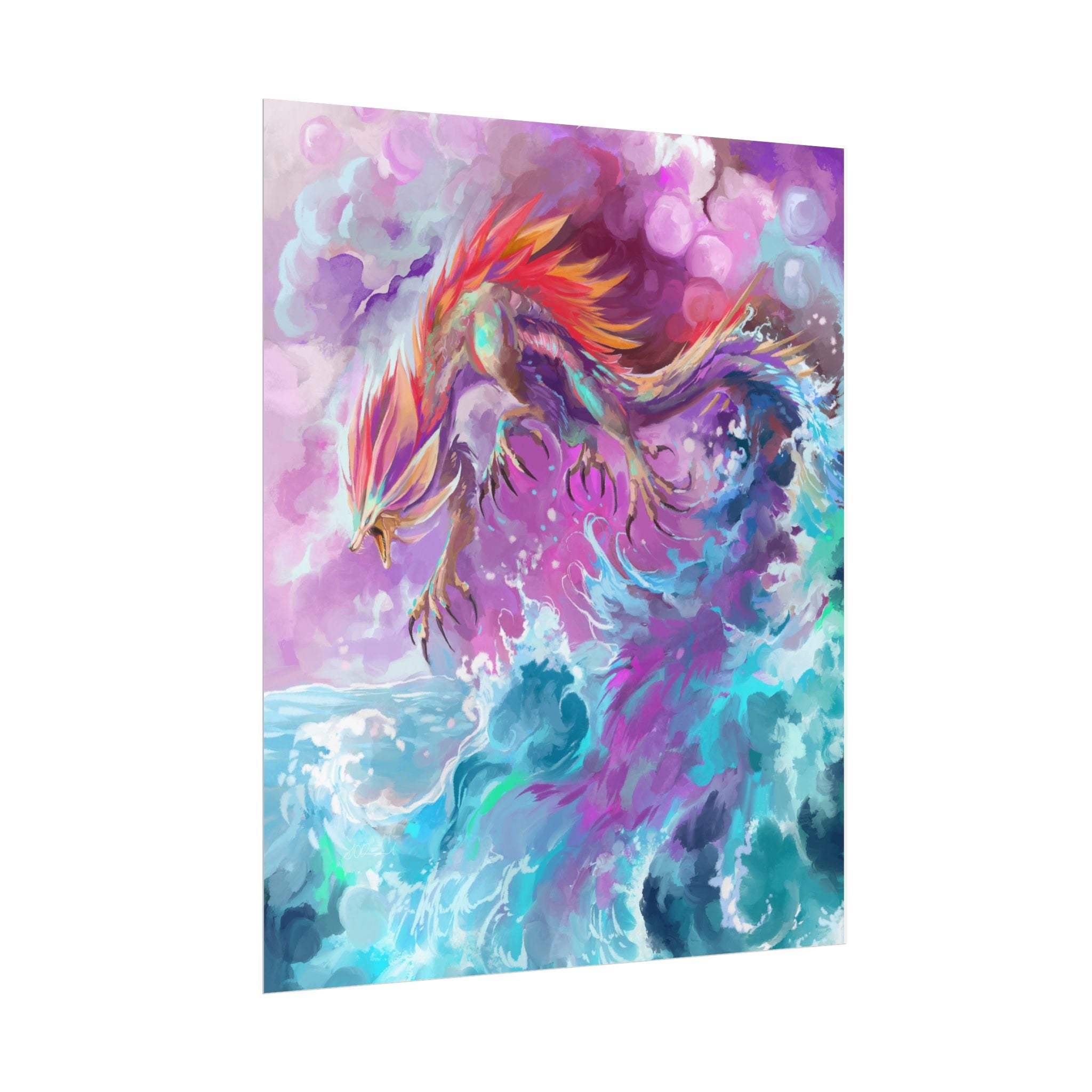Monster of the Waves Poster Print