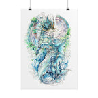 Cat Dragon Poster Print