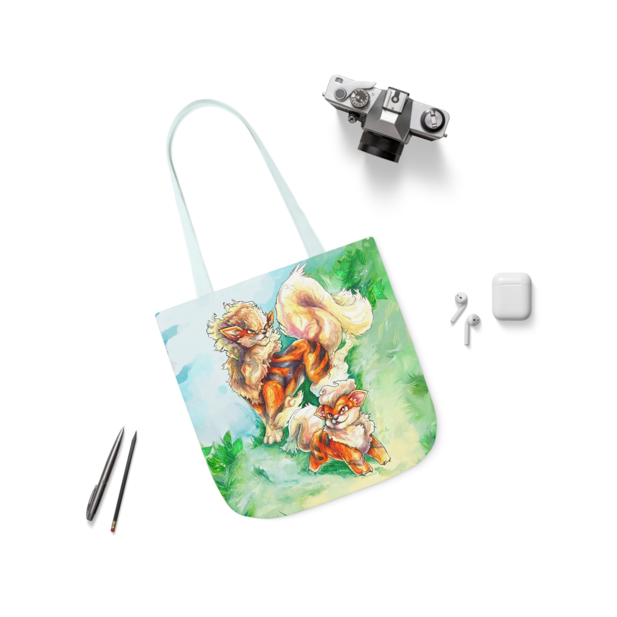 Tote Bag, 5-Color Straps - Fire Dogs