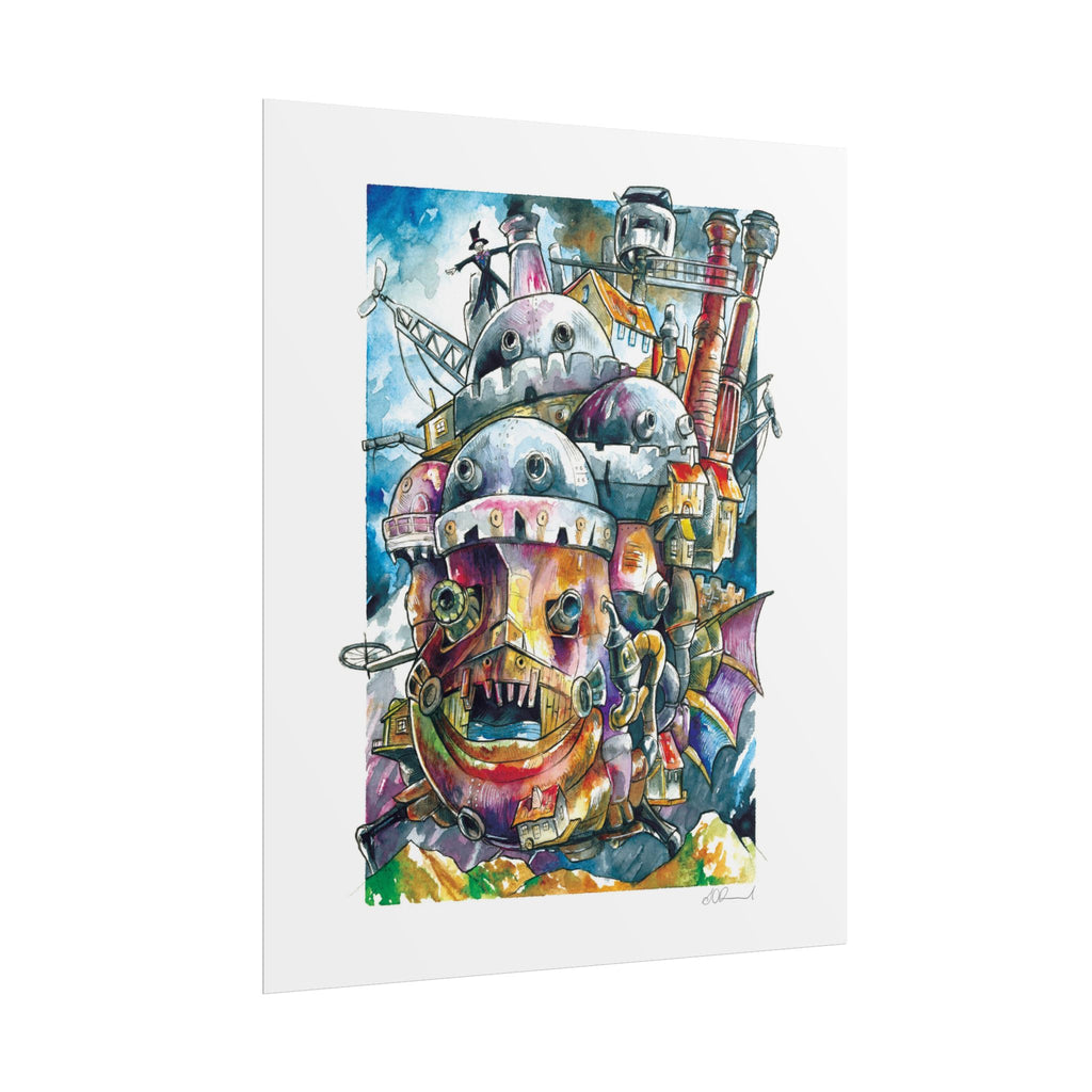 Walking Castle Poster Print