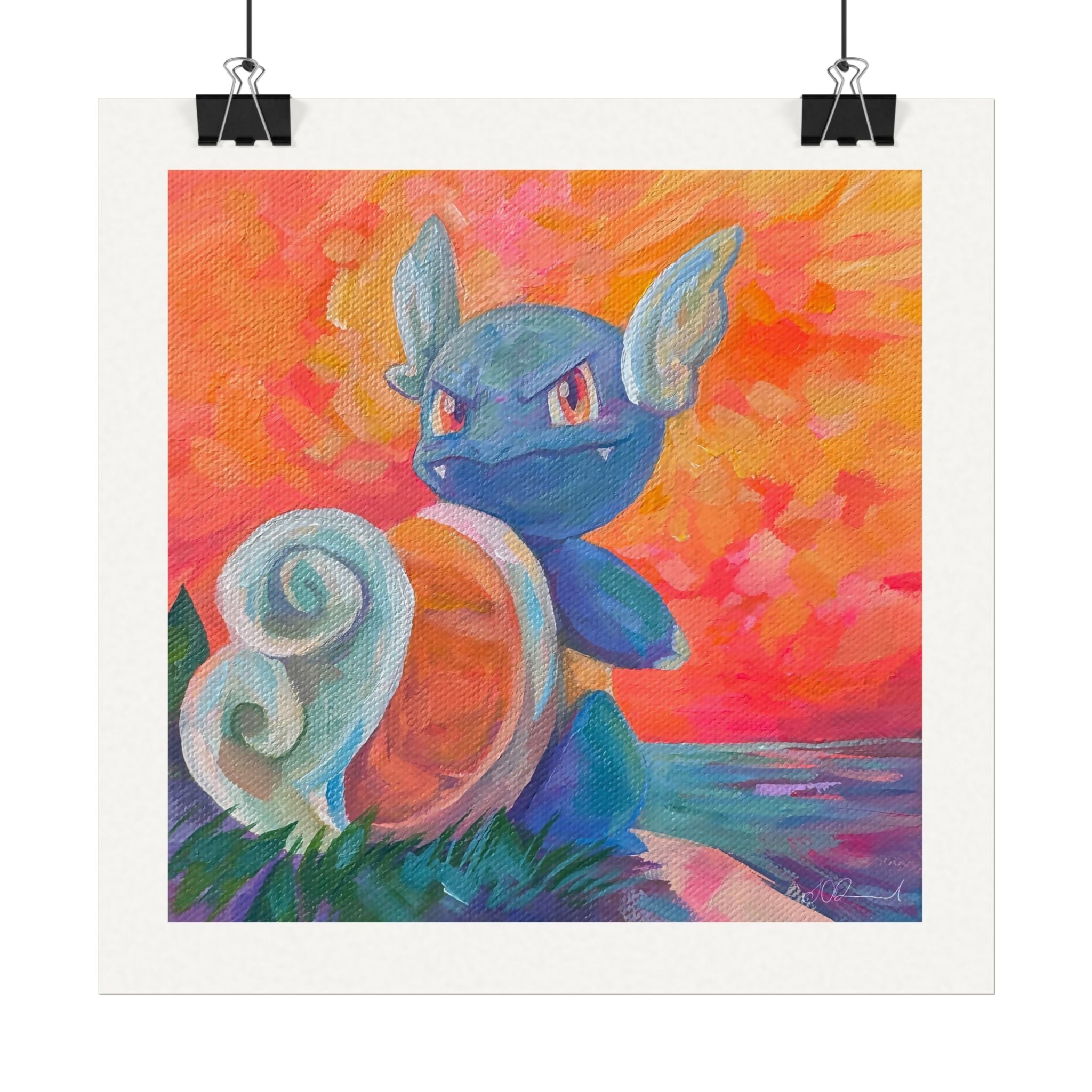 151 #008 8x8" Textured Matte Watercolour Print