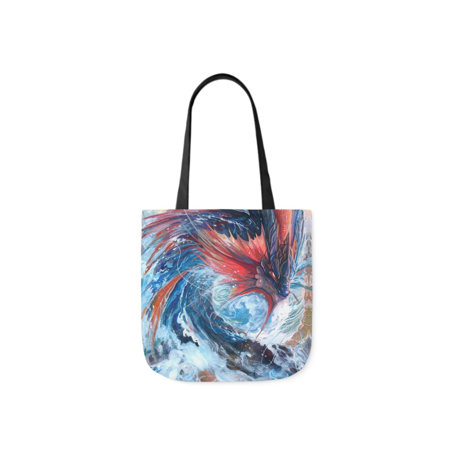 Tote Bag, 5-Color Straps - Serpent of the Rapids