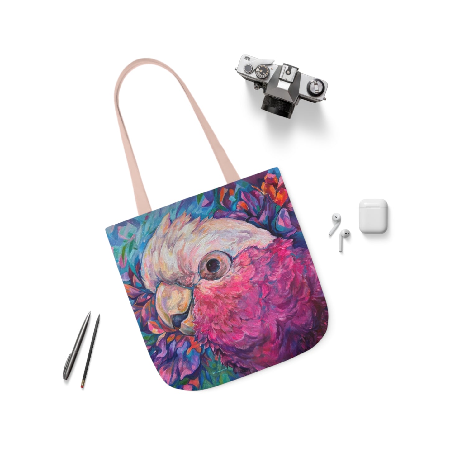 Tote Bag, 5-Color Straps - Harry the Galah