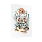 Cat Skull Poster Print