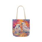 Tote Bag, 5-Color Straps - Cockatoos
