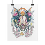 Fox Skull Poster Print