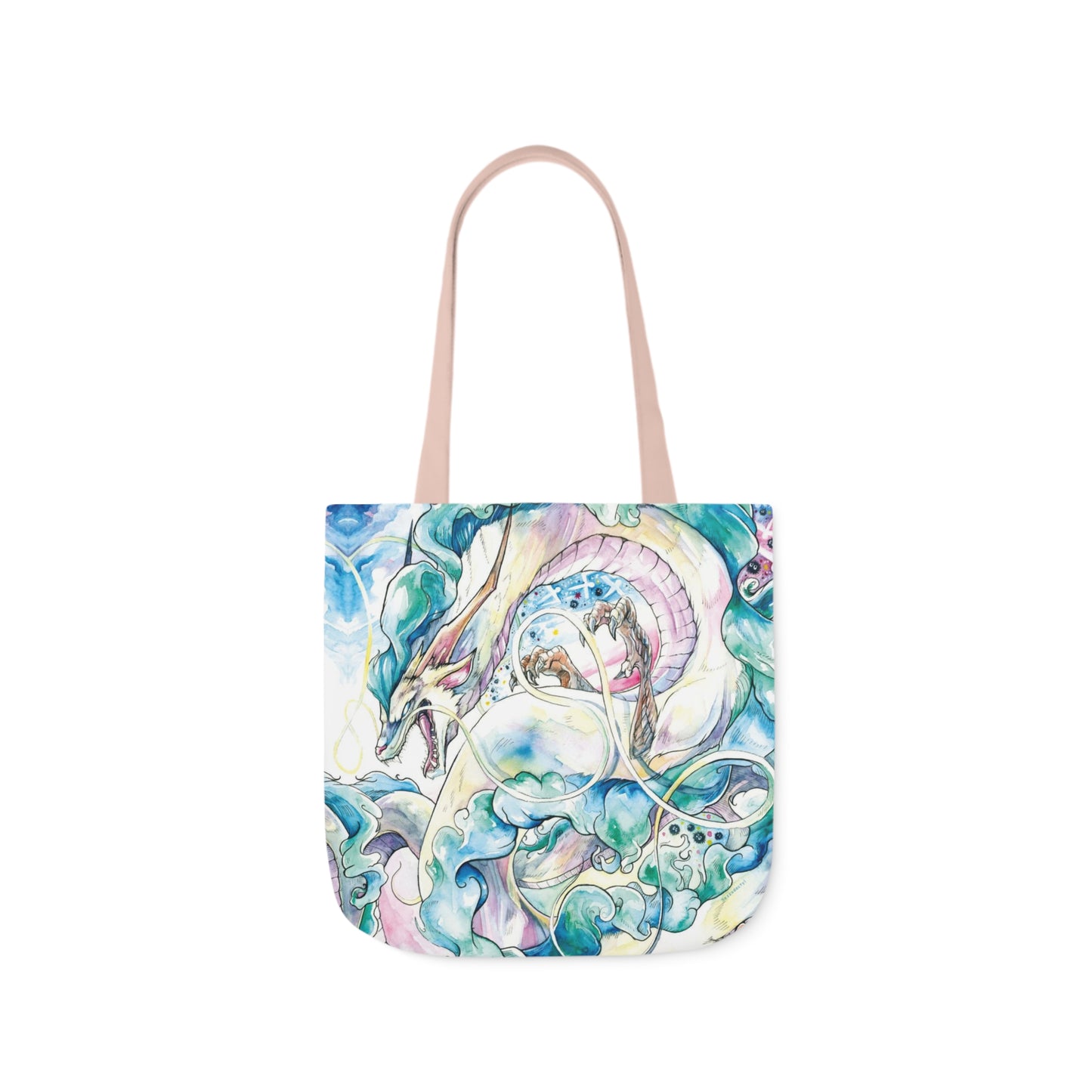 Tote Bag, 5-Color Straps - Sky Dragon