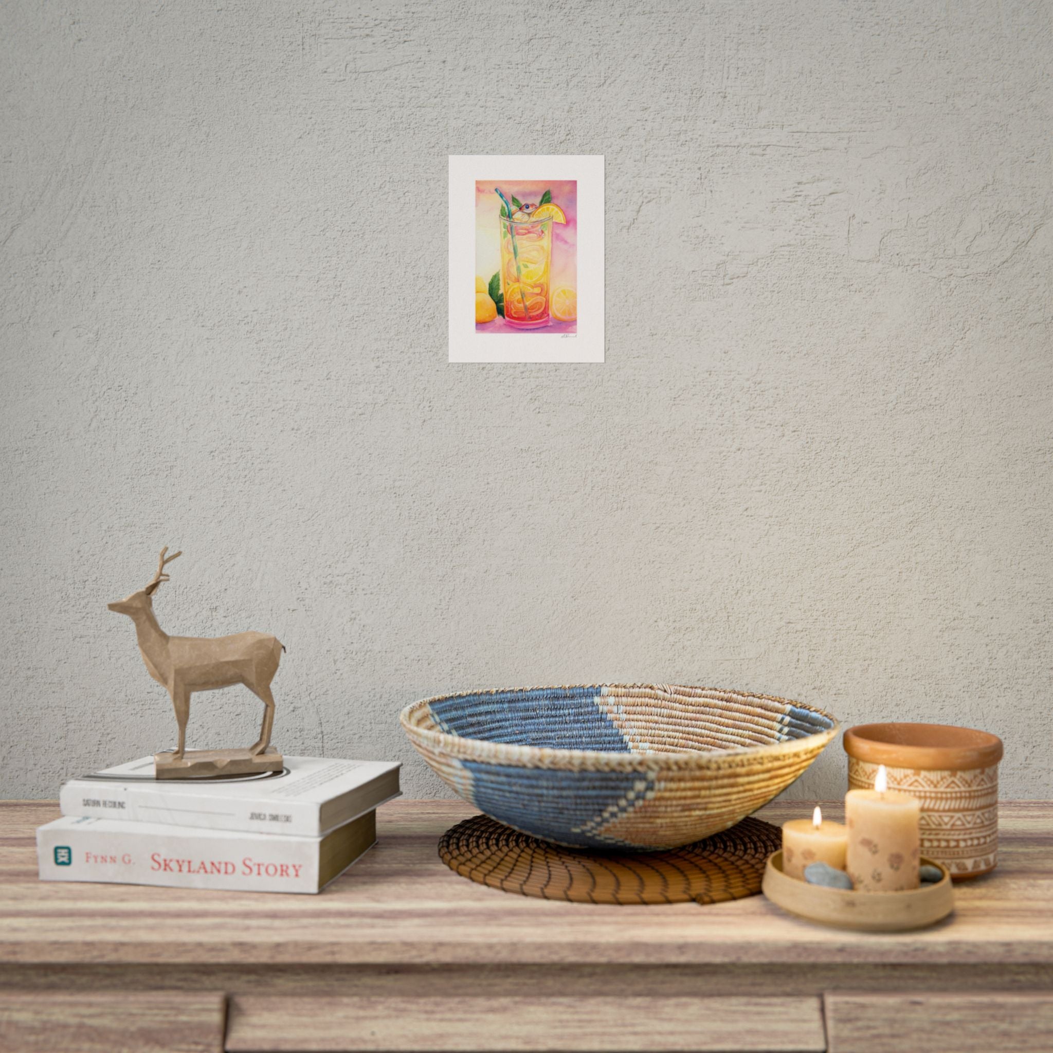 Lemon Iced Tea Snake Poster Print