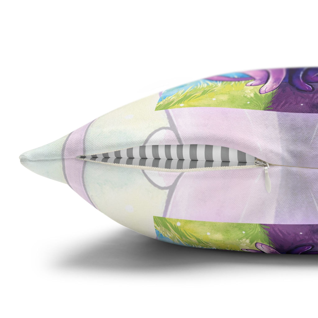 Square Poly Canvas Pillowcase - Sun vs Moon