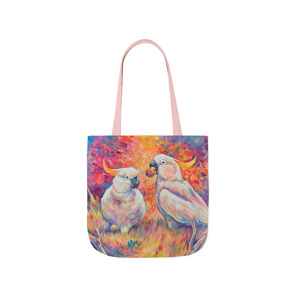 Tote Bag, 5-Color Straps - Cockatoos