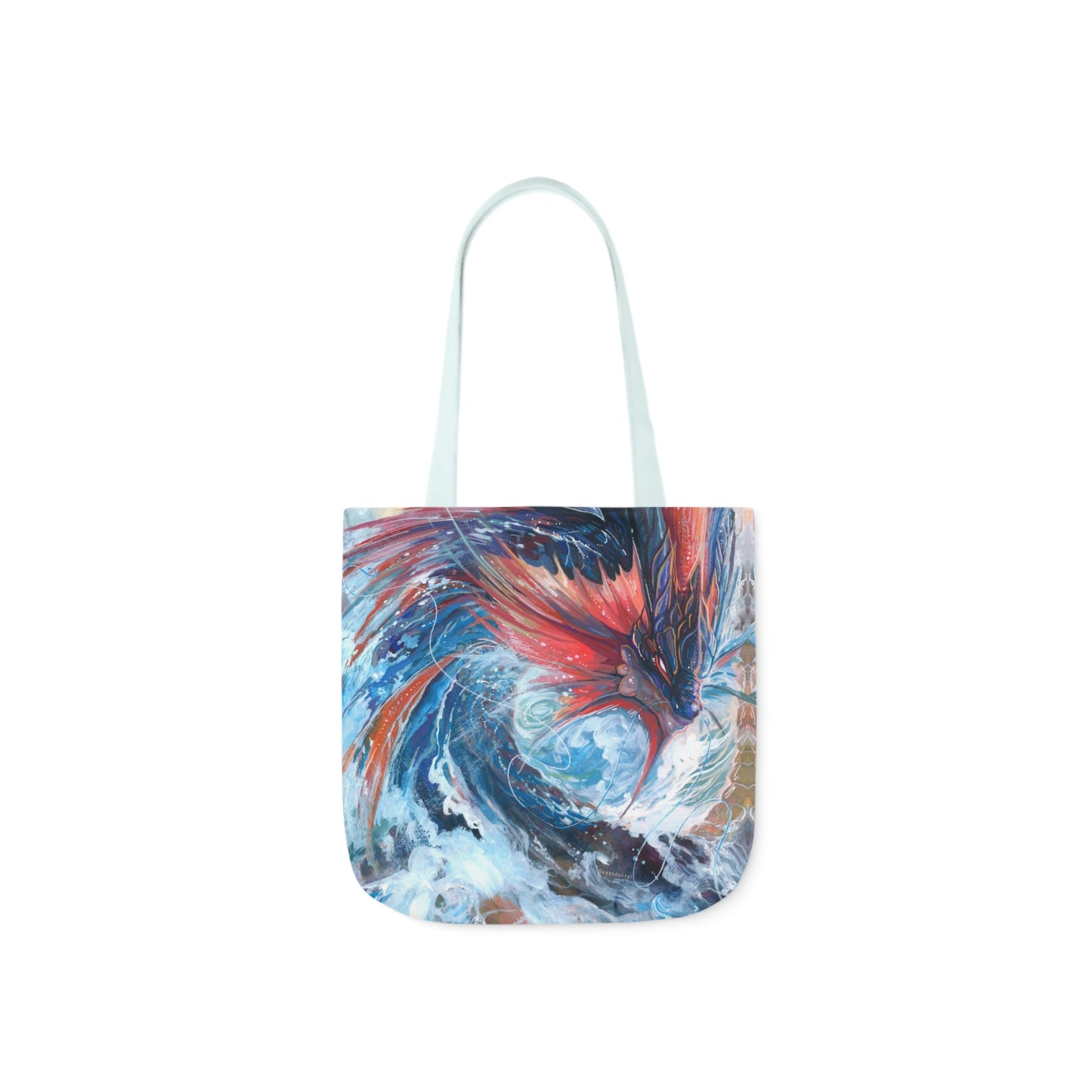 Tote Bag, 5-Color Straps - Serpent of the Rapids