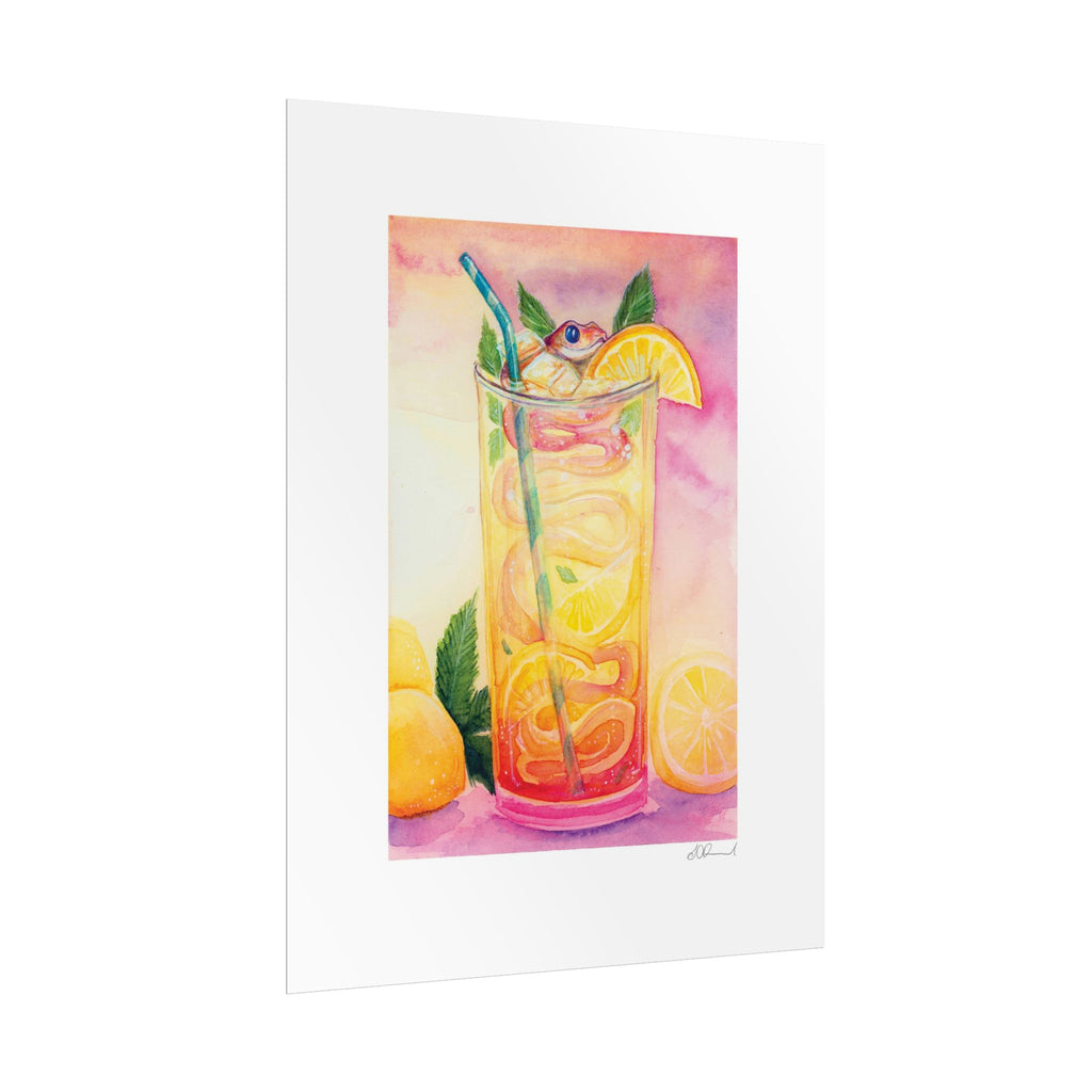 Lemon Iced Tea Snake Poster Print