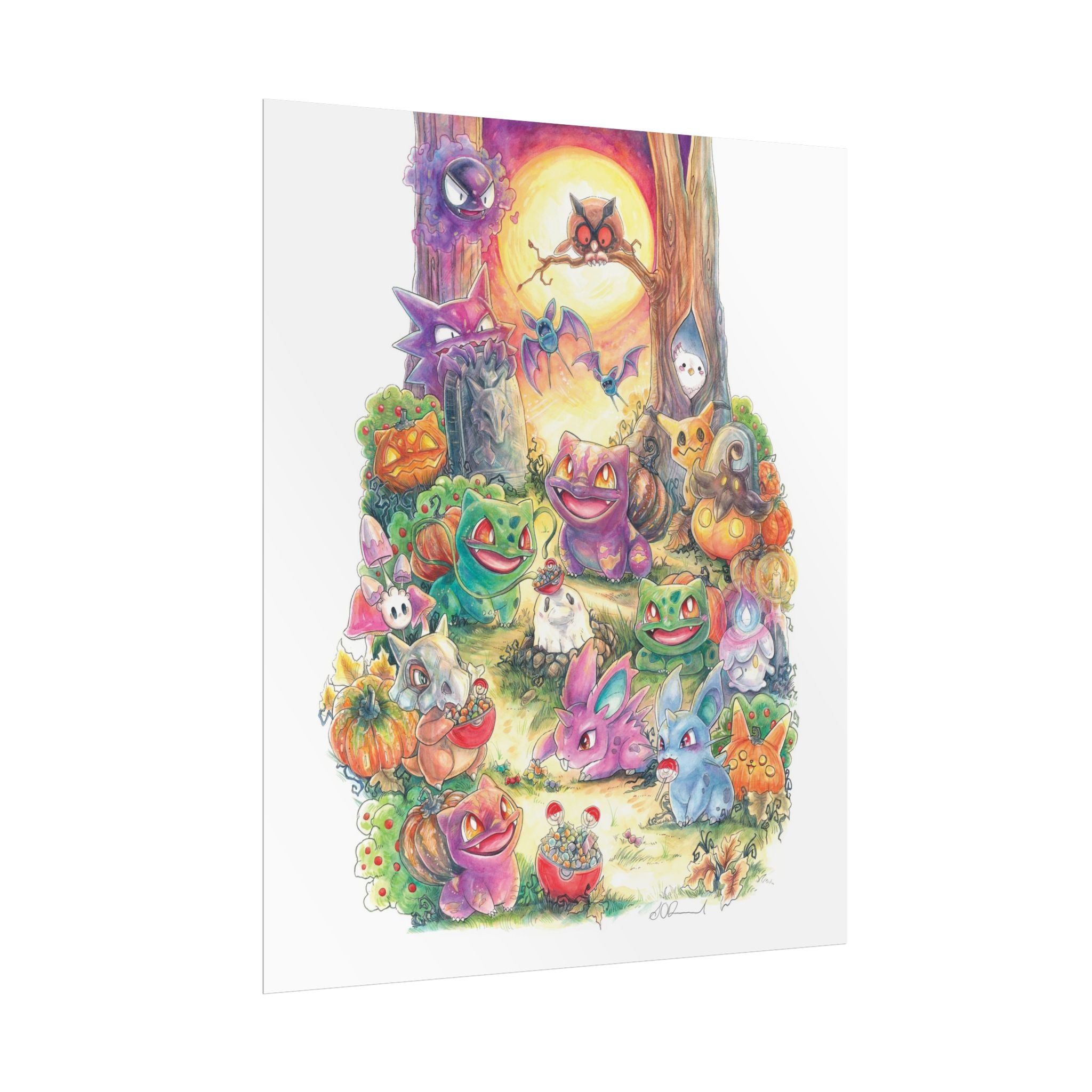 Halloween Friends Poster Print