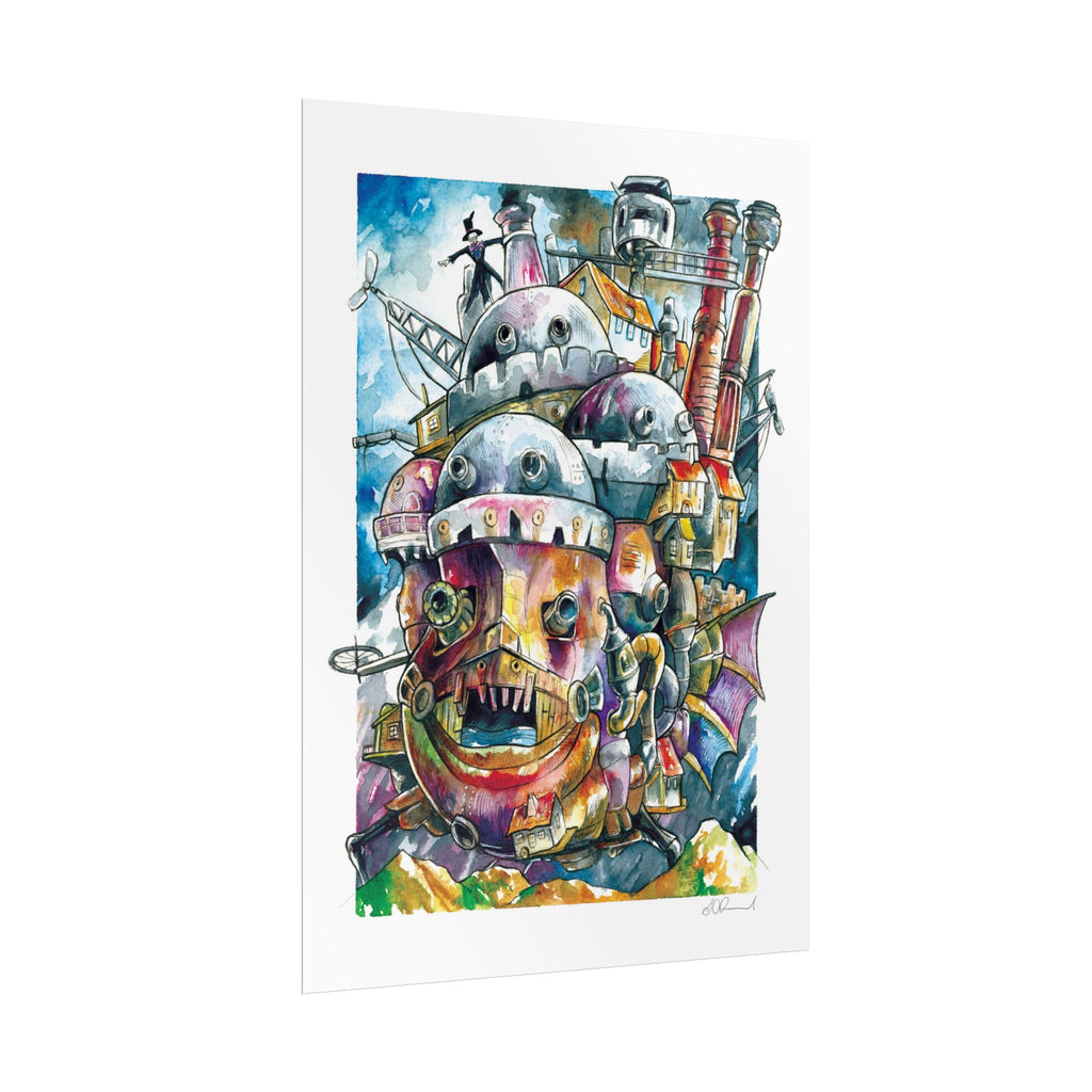 Walking Castle Poster Print