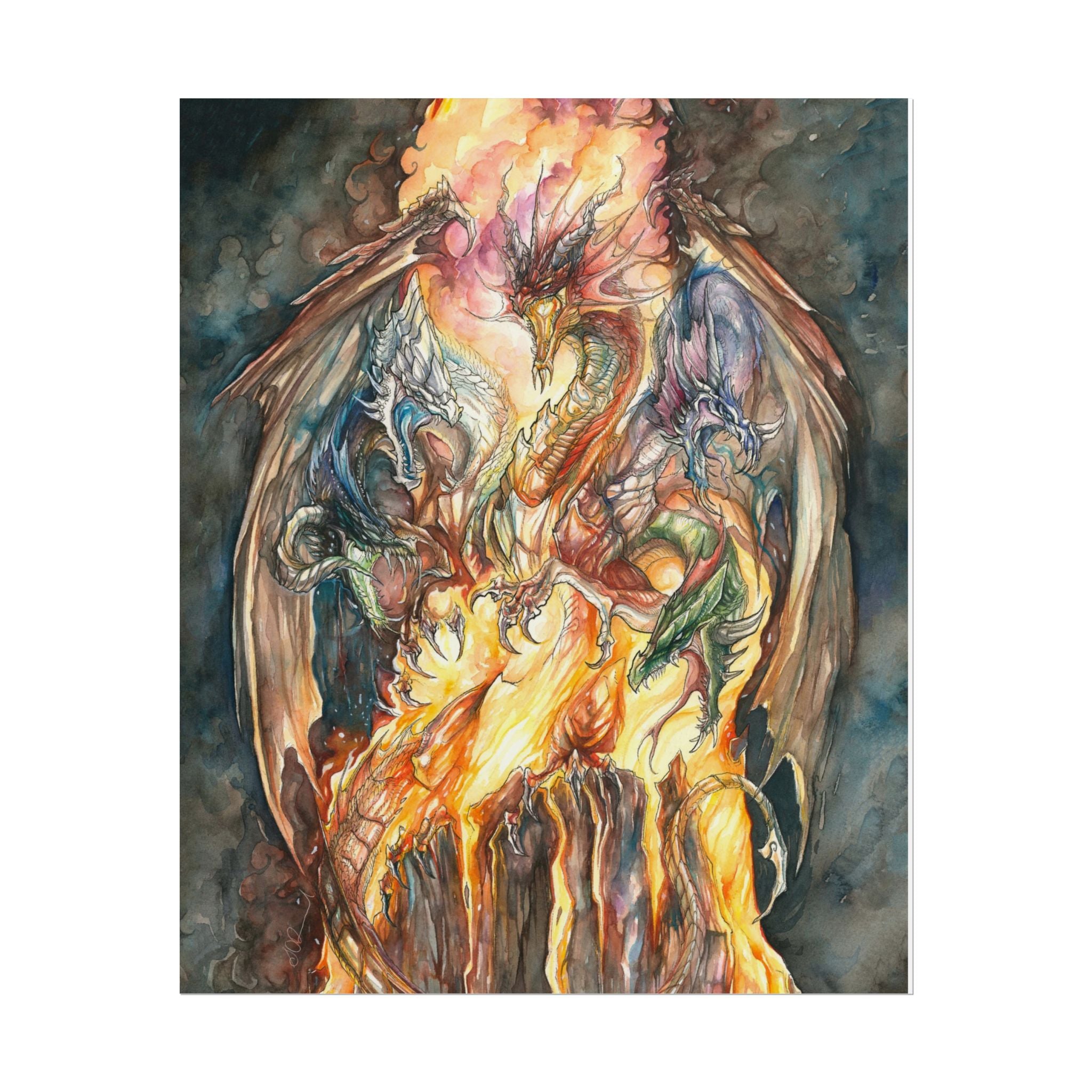 Evil Goddess of Dragons Poster Print