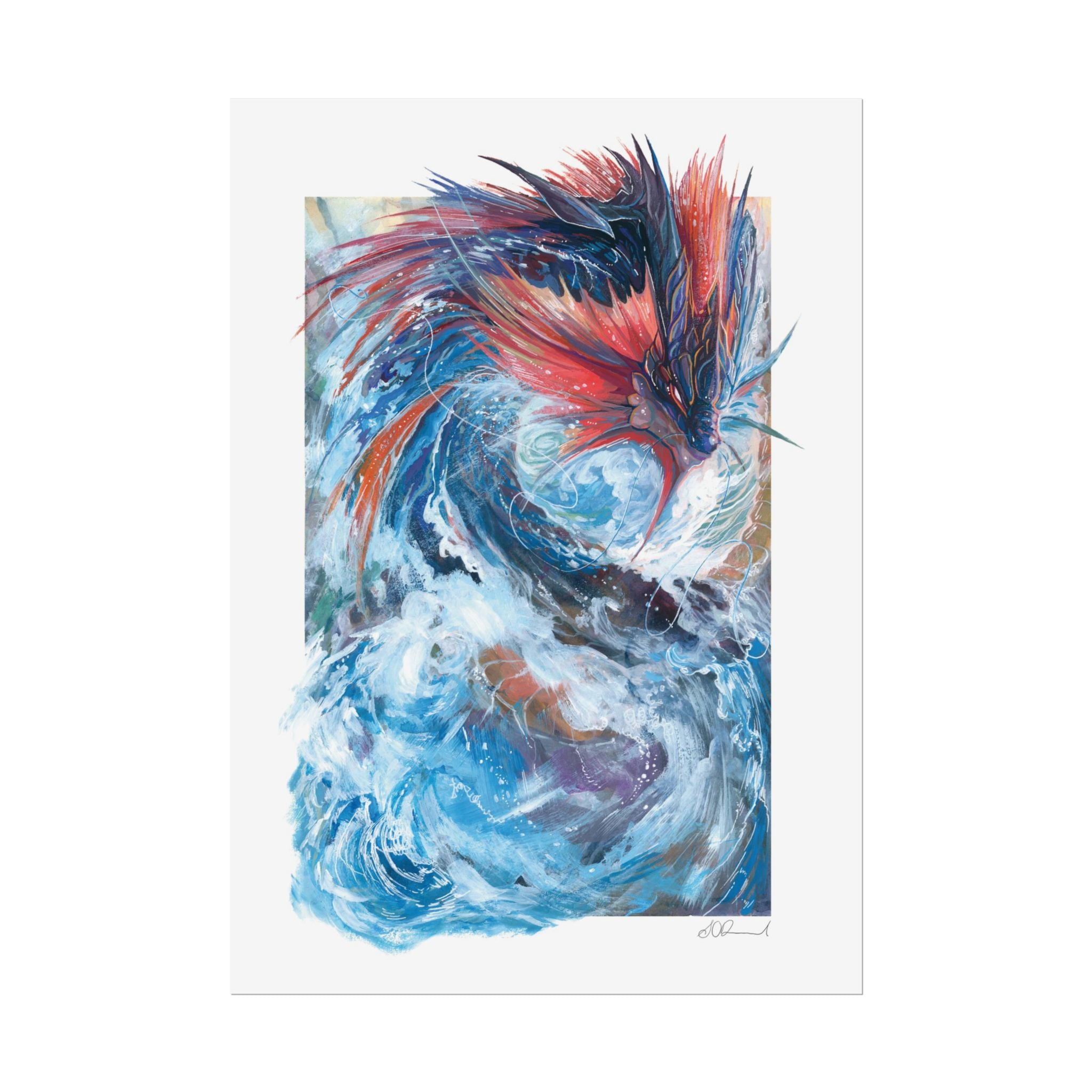 Serpent of the Rapids Poster Print