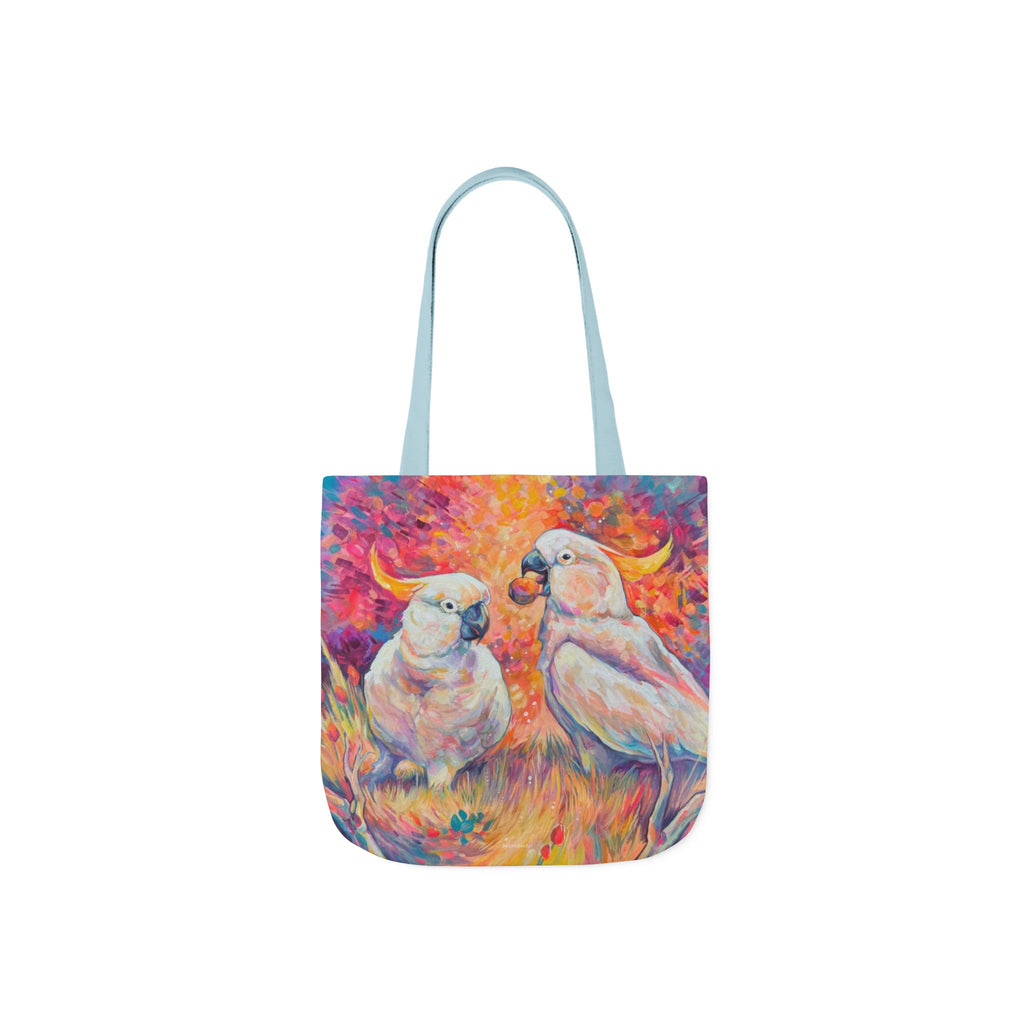 Tote Bag, 5-Color Straps - Cockatoos