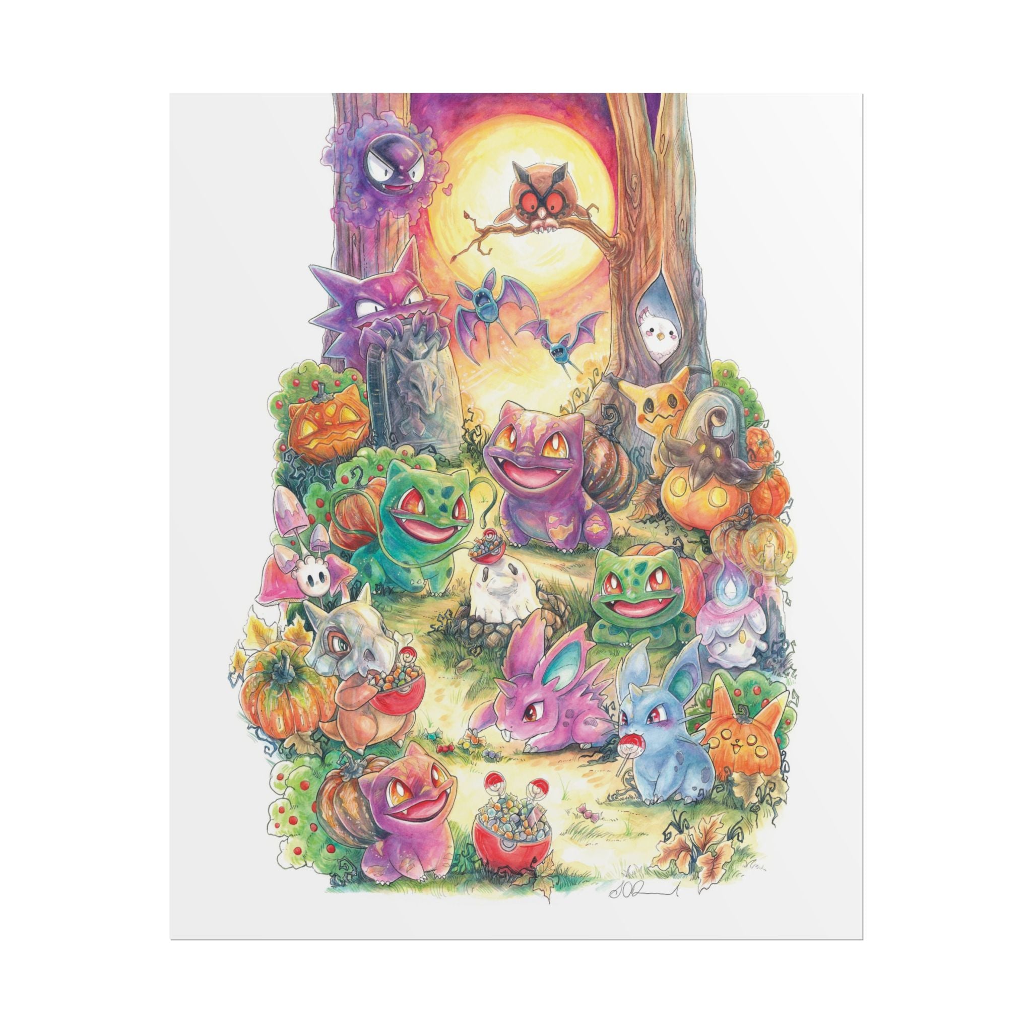 Halloween Friends Poster Print