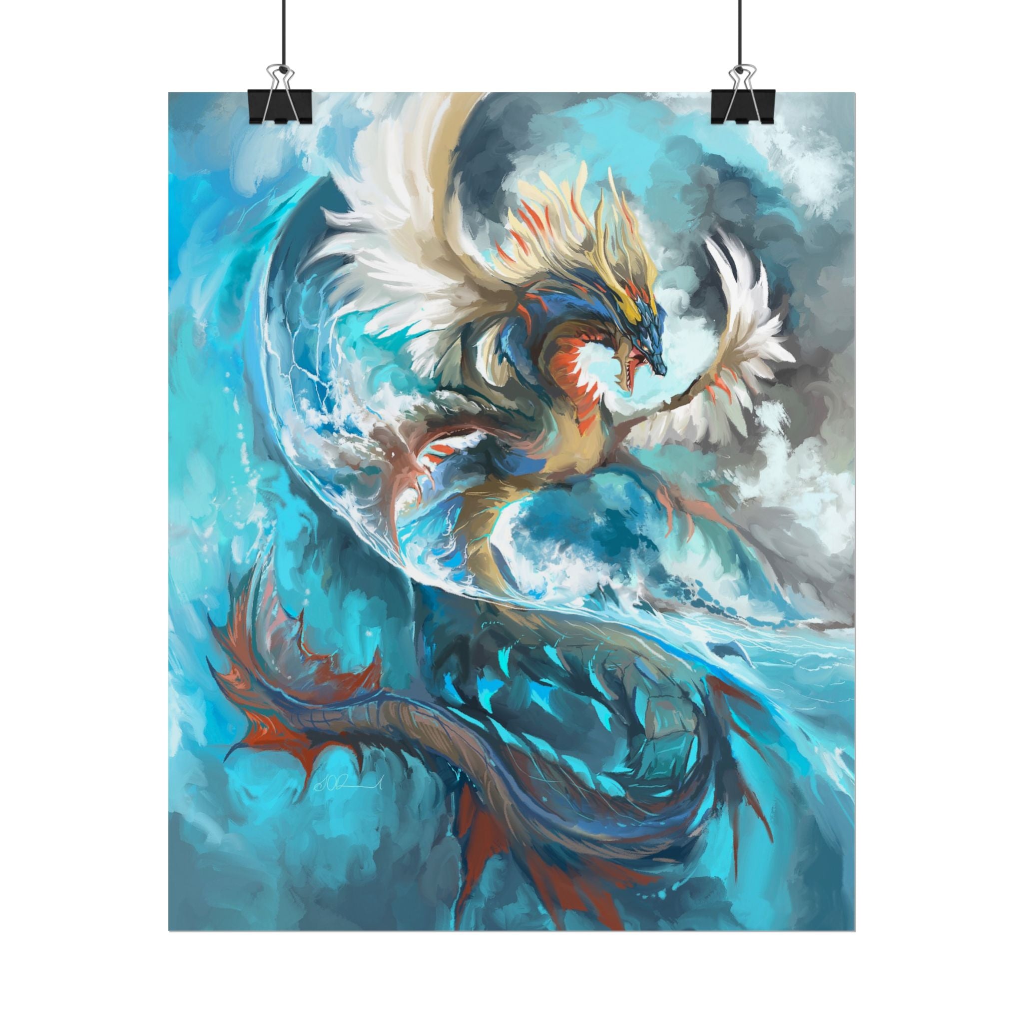 Monster of the Sea Poster Print