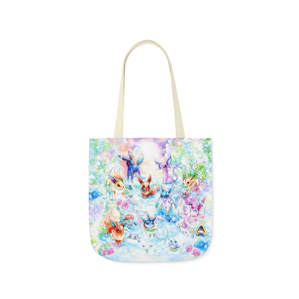 Tote Bag, 5-Color Straps - Family Fox Gathering