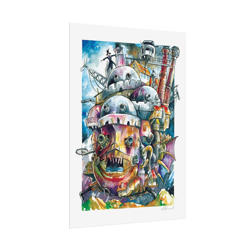 Walking Castle Poster Print