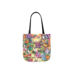 Canvas Tote Bag, 5-Color Straps - Halloween Friends